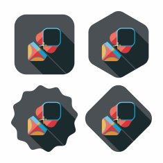 Swimming suit flat icon with long shadow N9