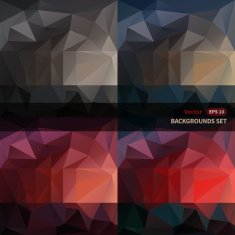 Abstract vector backgrounds set
