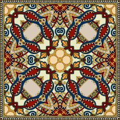 Traditional ornamental floral paisley bandanna N561