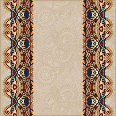 ornamental background with flower ribbon stripe pattern N2