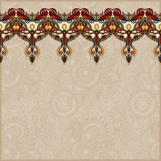 ornamental background with flower ribbon stripe pattern N3