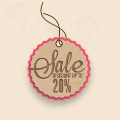 Women's Day celebration sale tag