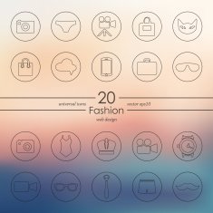 Set of Fashion Icons N7