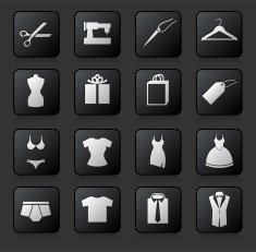 garment and fashion button set