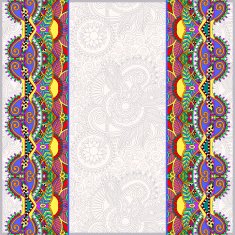 ornamental background with flower ribbon N5