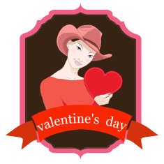 Valentines day card vector N2