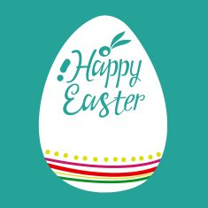 Postcard Easter egg