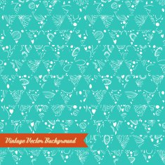 Abstract hand-drawn seamless floral pattern N3