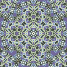 Seamless geometric pattern in soft blue tones
