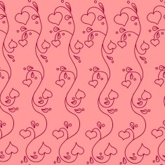 Seamless pattern with hearts N40