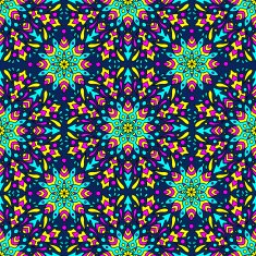 seamless pattern with colorful circular ornament N2