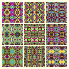 seamless colored vintage geometric pattern