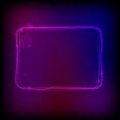 Vector glowing frame against dark background N2