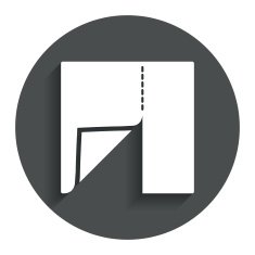 Textile cloth piece sign icon Tailor symbol N3
