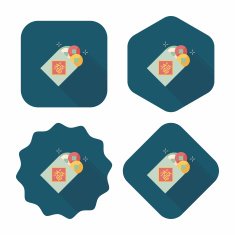Chinese New Year flat ui background eps10 N12