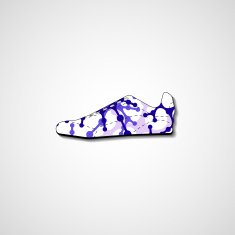 Abstract illustration on sneakers N4