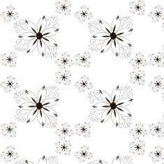 Seamless floral pattern Vector vintage background