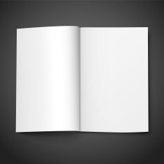 Blank Open Book N21