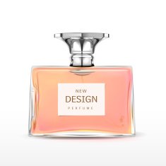 elegant perfume bottle with label N8