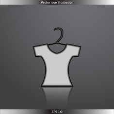 Vector clothes for women web flat icon N2