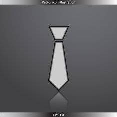 Vector necktie web flat icon