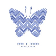 Vector purple drops chevron butterfly silhouette pattern frame