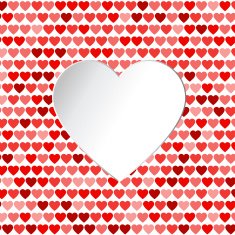 Heart background with space for text
