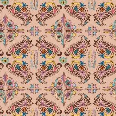 Colorful damask pattern