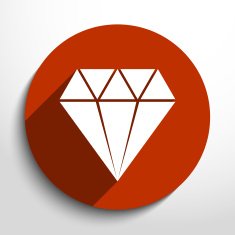 Vector diamond web icon