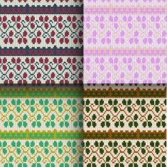 set of seamless knitted patterns N3