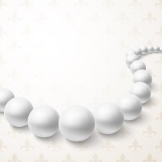 Abstract background with realistic spheres