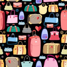bright pattern of bags
