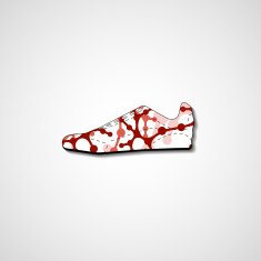 Abstract illustration on sneakers N5