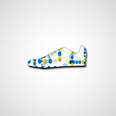 Abstract illustration on sneakers N6