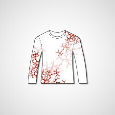 Abstract illustration on sweater N8