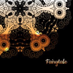 Vector lace ornament background N2