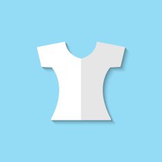 Vector clothes for women web icon