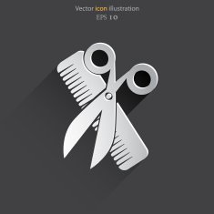 Vector hair salon tools N3