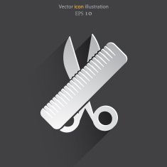 Vector hair salon tools N4
