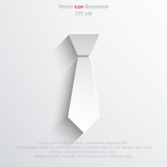 Vector necktie web flat icon N2