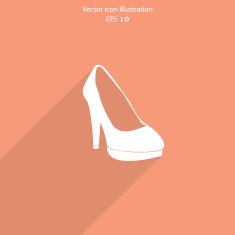 Vector woman boots web icon N9