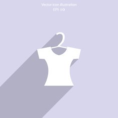 Vector clothes for women web icon N2