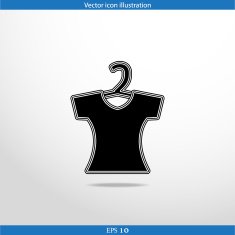 Vector clothes for women web flat icon N5
