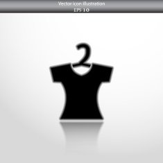 Vector clothes for women web flat icon N7