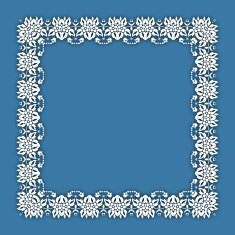 vintage border frame engraving with retro ornament pattern N3