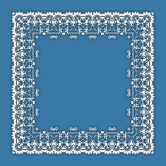 vintage border frame engraving with retro ornament pattern N4