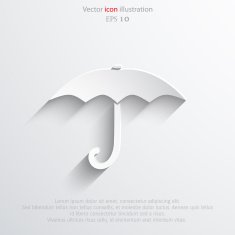 Vector umbrella web icon