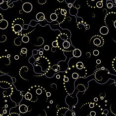 seamless background consisting of spirals on black