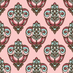 Damask seamless vector pattern
