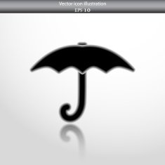 Vector umbrella web icon N5